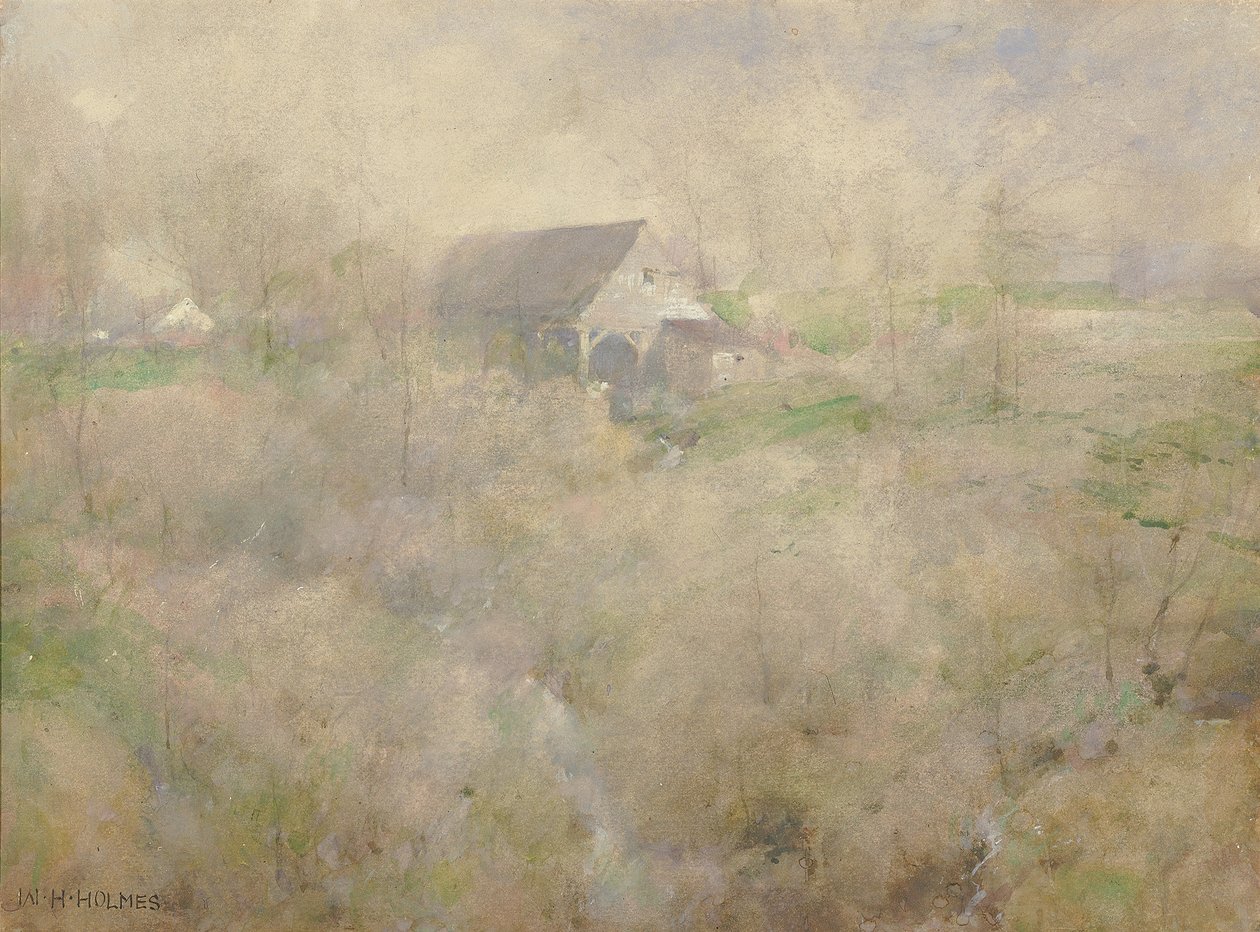 Můj starý mlýn, Holmscroft, poblíž Rockville, m.d. od William Henry Holmes