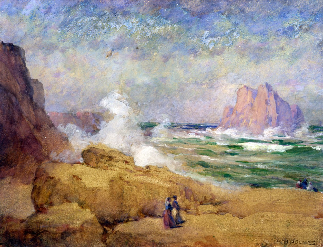 Na pobřeží Kalifornie, n. d. od William Henry Holmes