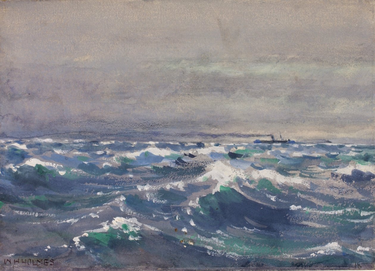 Na parníku Bremen u Nového Skotska, 1880 od William Henry Holmes