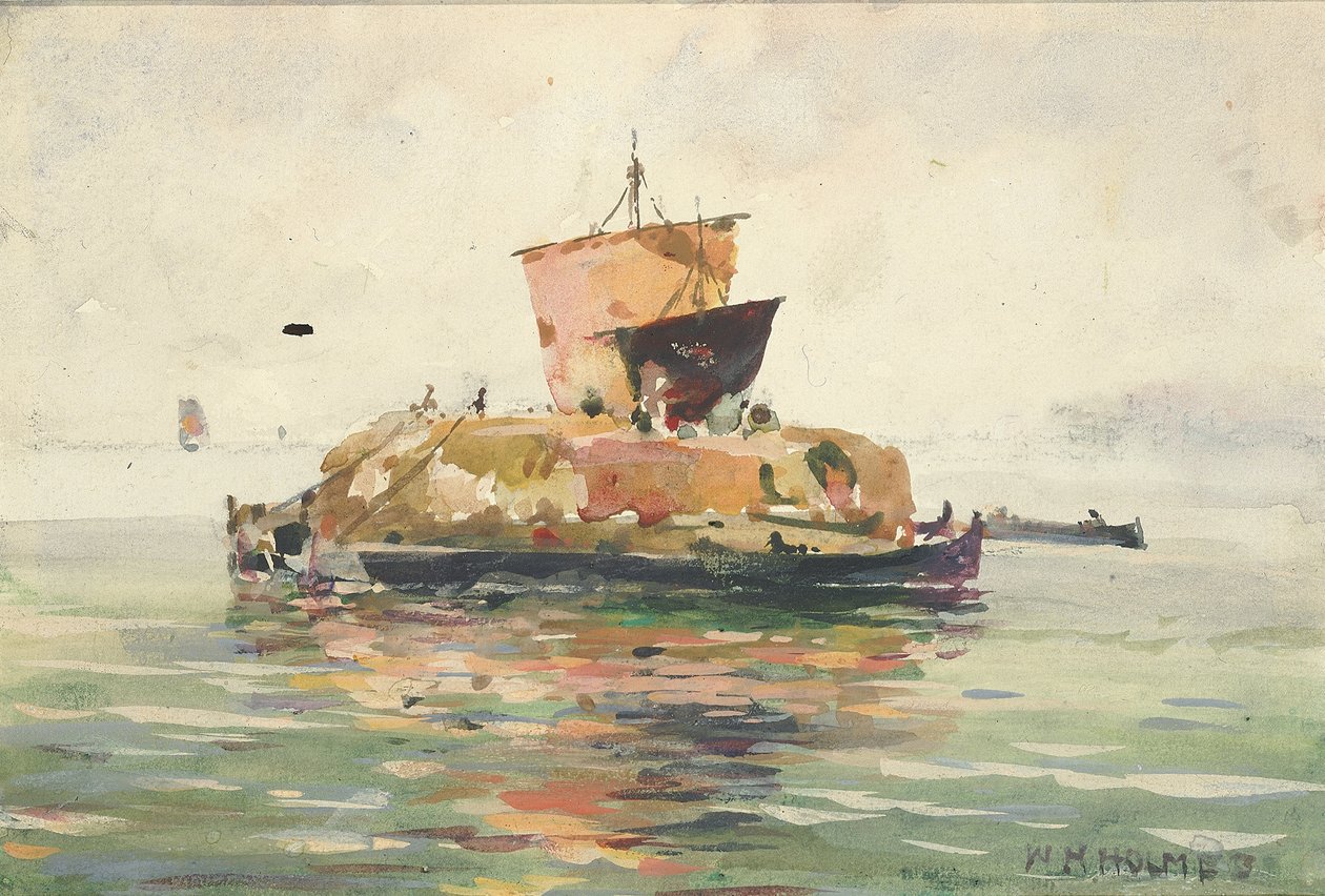 Benátské nákladní lodě, n.d. od William Henry Holmes