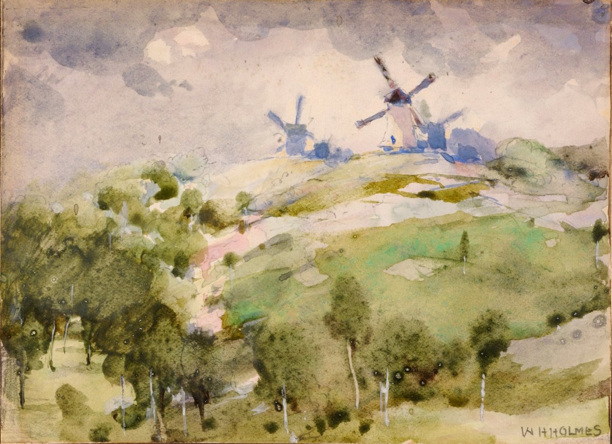 Větrné mlýny, n. d. od William Henry Holmes