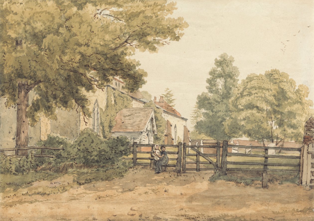 Aldenhamský kostel od William Henry Hunt