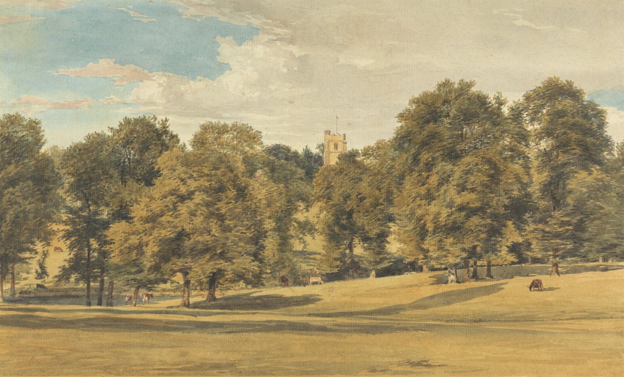 Bushey Church z jihozápadu od William Henry Hunt