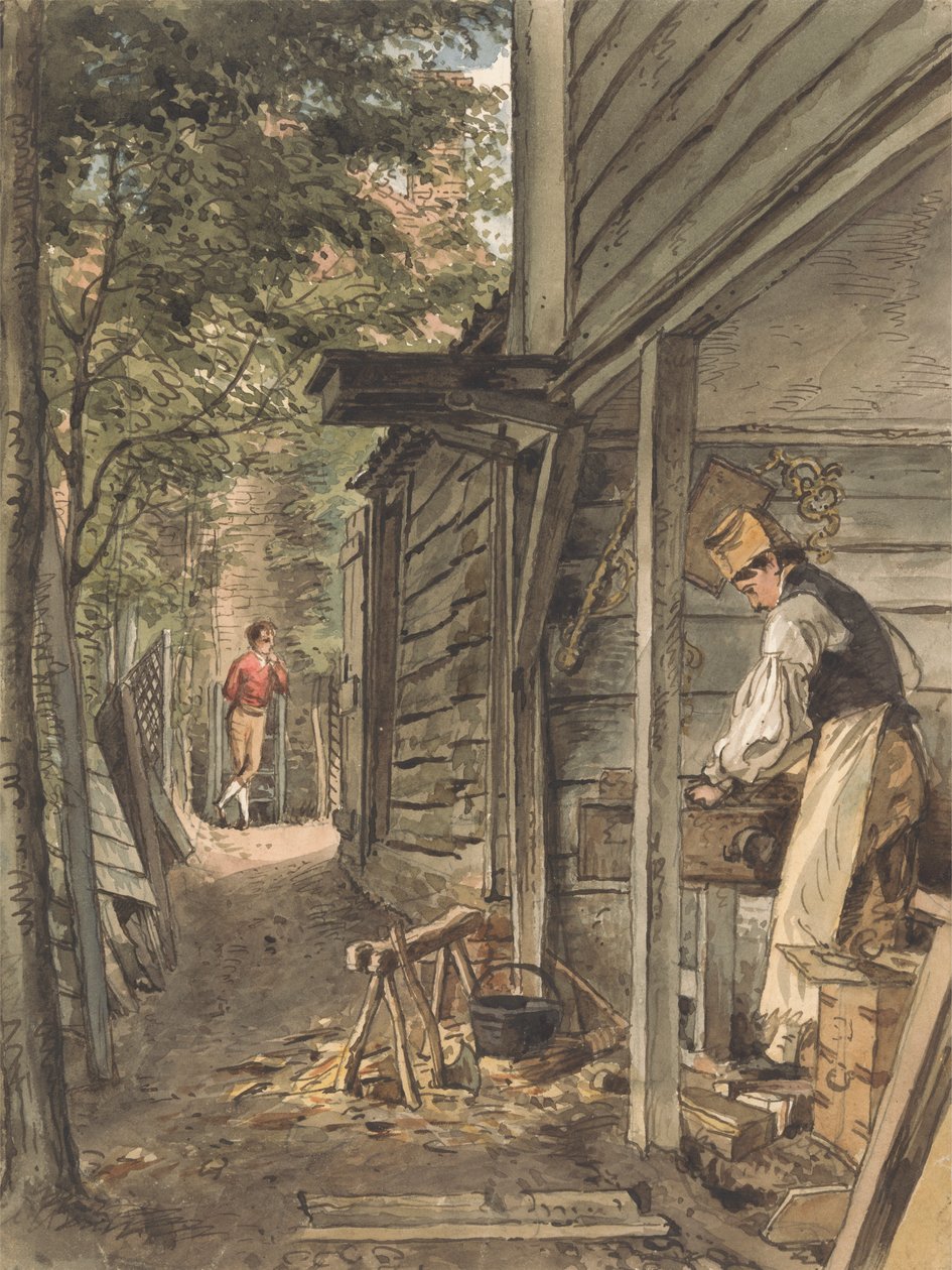 Tesař Dr. Munro v práci od William Henry Hunt