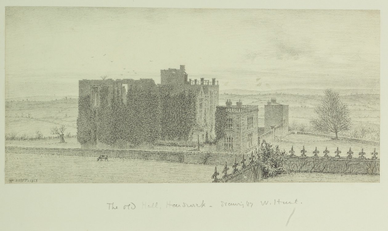 Hardwick Old Hall od William Henry Hunt