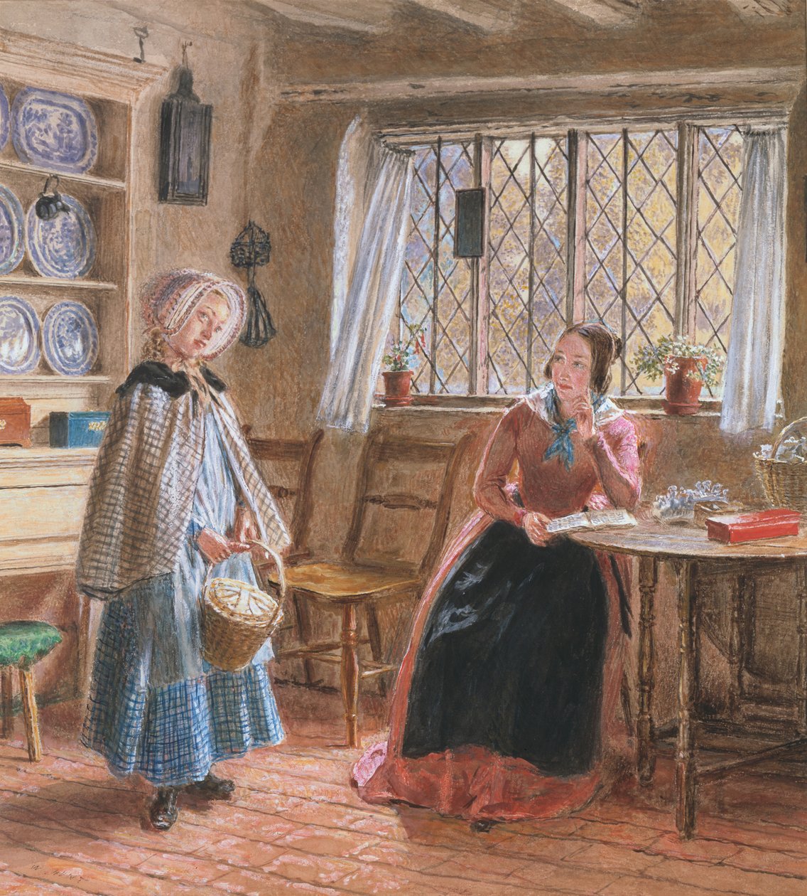Lekce slyšení (akvarel) od William Henry Hunt