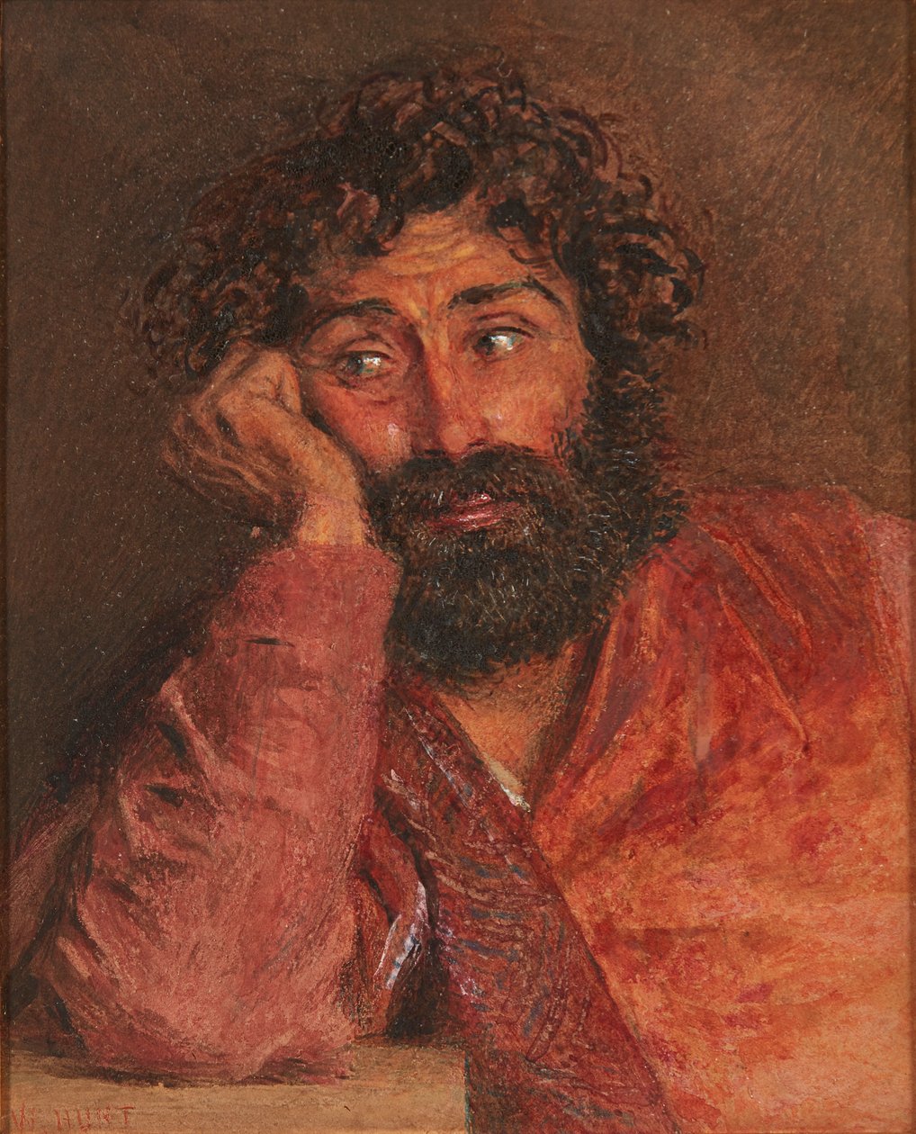 Portrét muže (akvarel) od William Henry Hunt