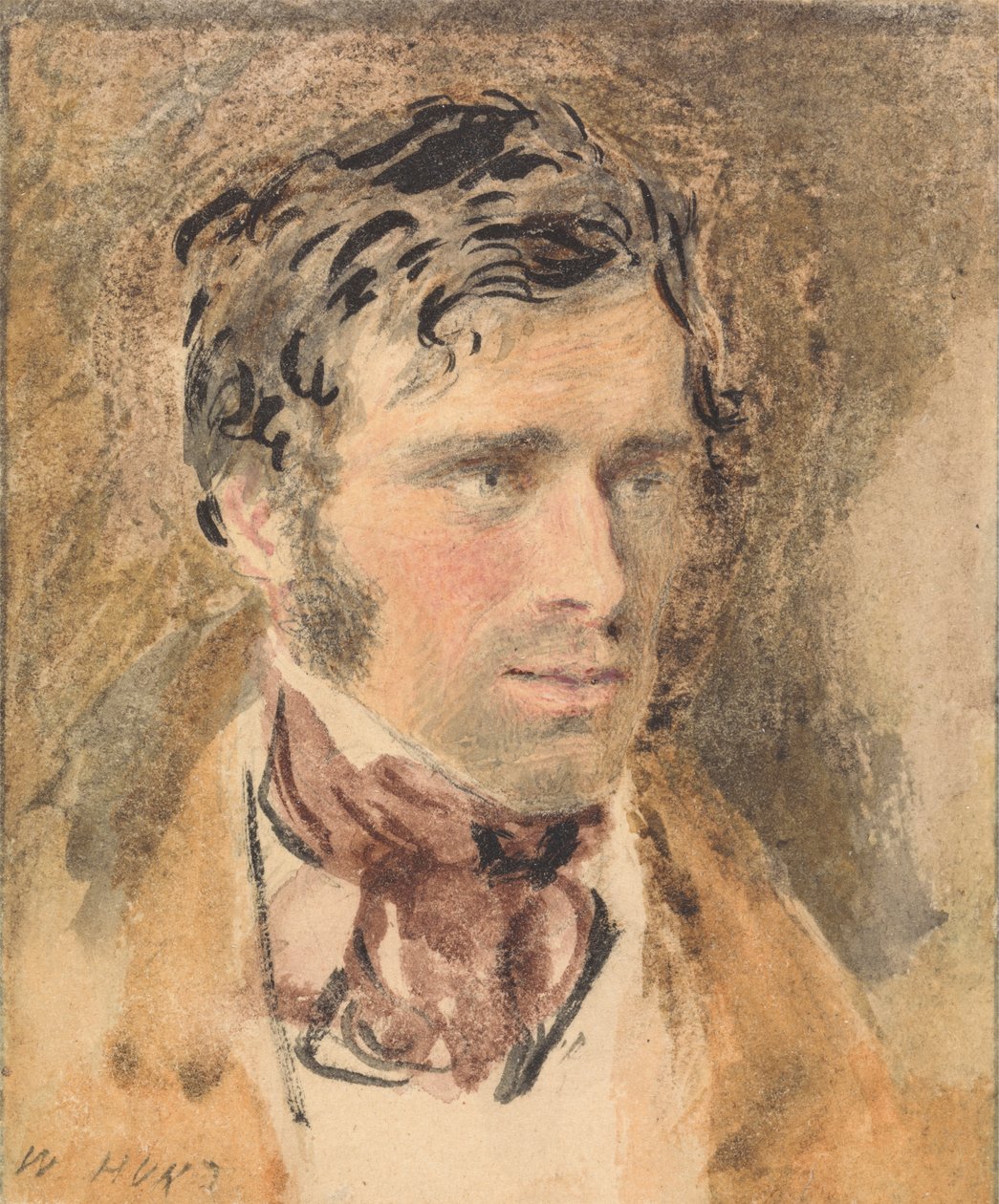 Portrét muže od William Henry Hunt