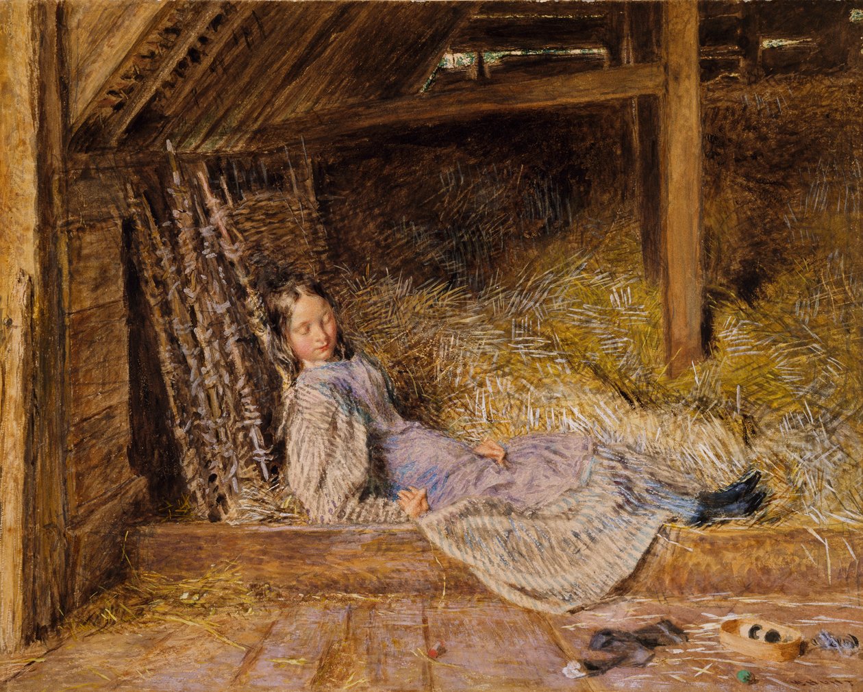 Slumber, kolem 1835-40 od William Henry Hunt