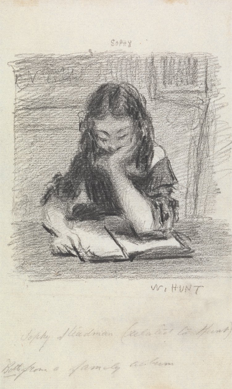 Čtení Sophy Steadmanové od William Henry Hunt