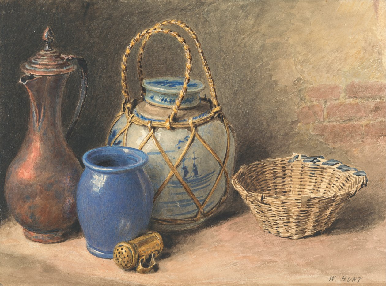 Zátiší se zázvorovou sklenicí od William Henry Hunt