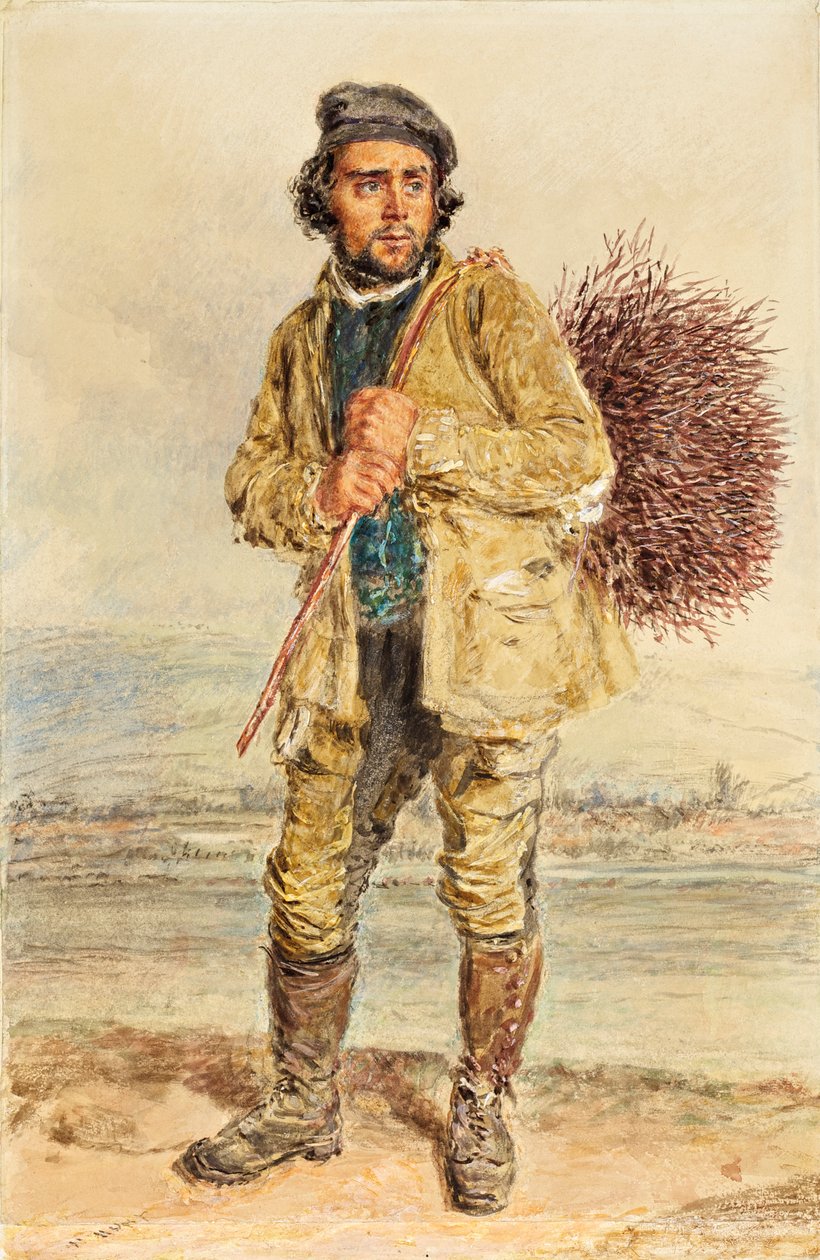 Sběratel košťat, kolem roku 1830 od William Henry Hunt