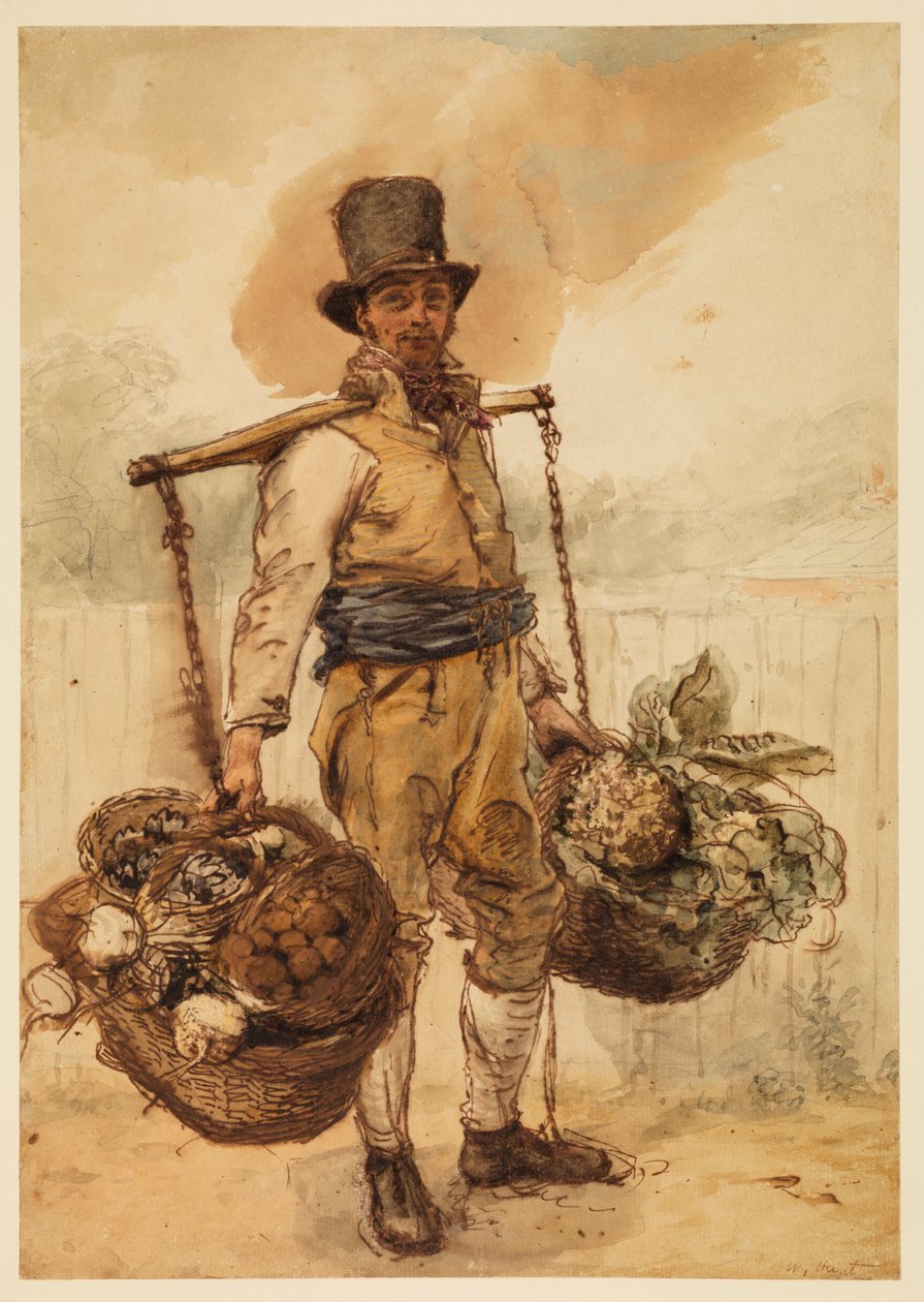 Zahradník, kolem roku 1825 od William Henry Hunt
