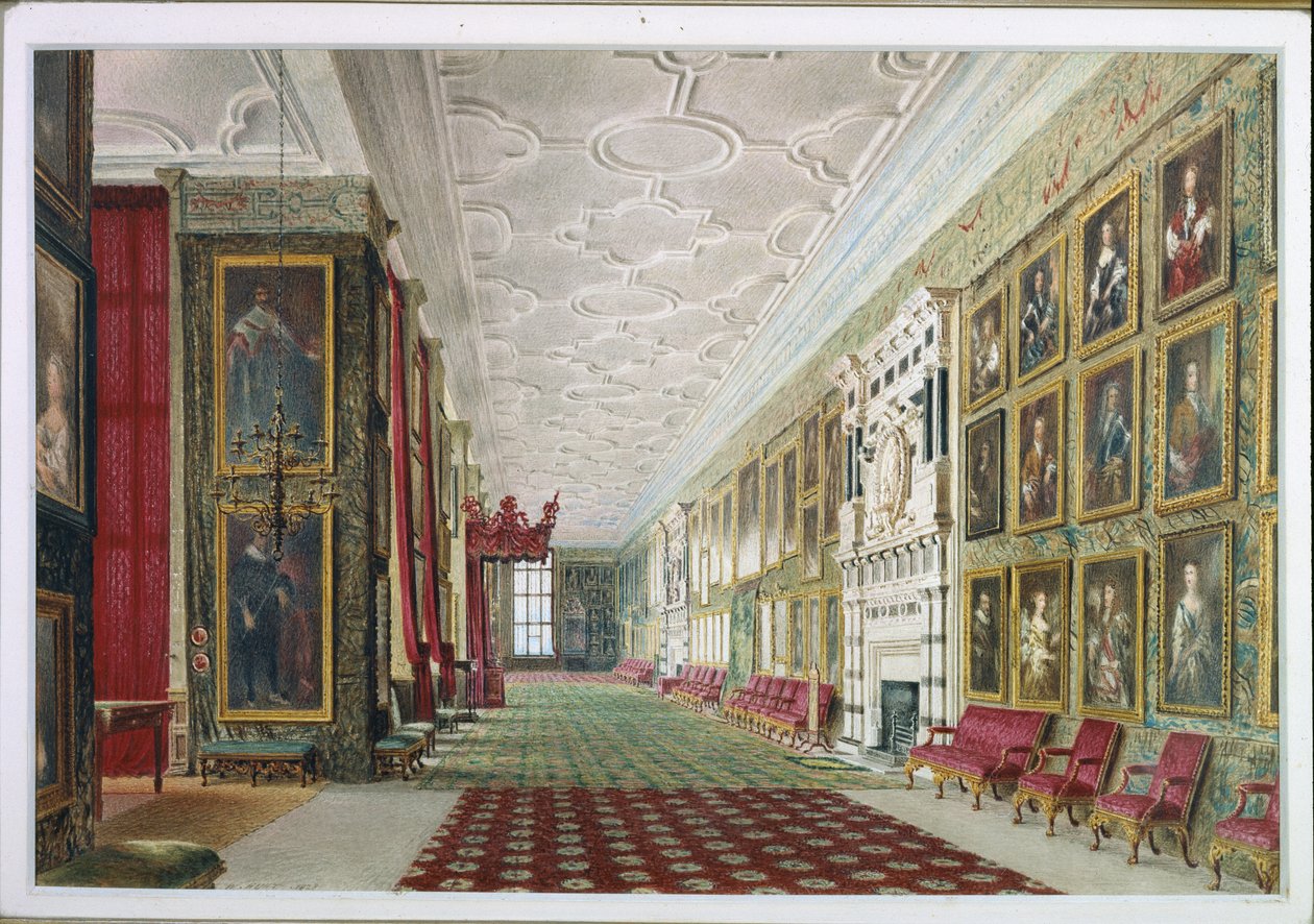 Dlouhá galerie, Hardwick od William Henry Hunt