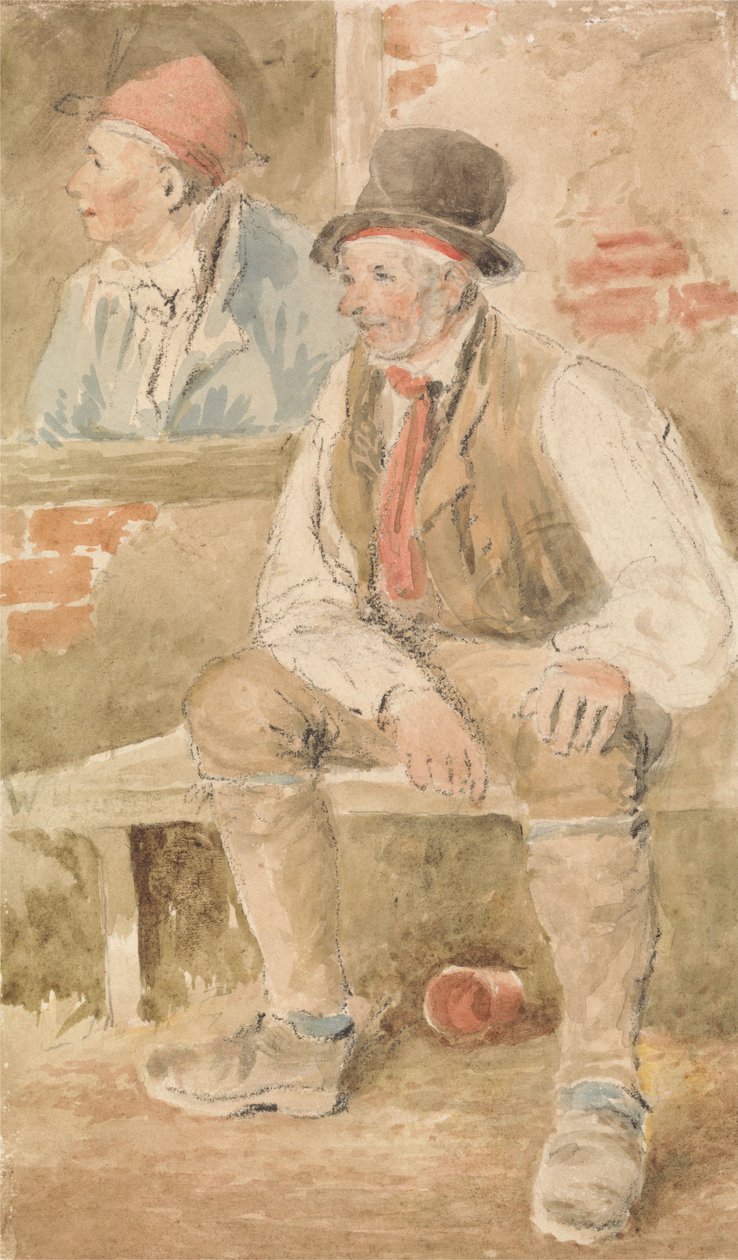 Dva rolníci u okna od William Henry Hunt