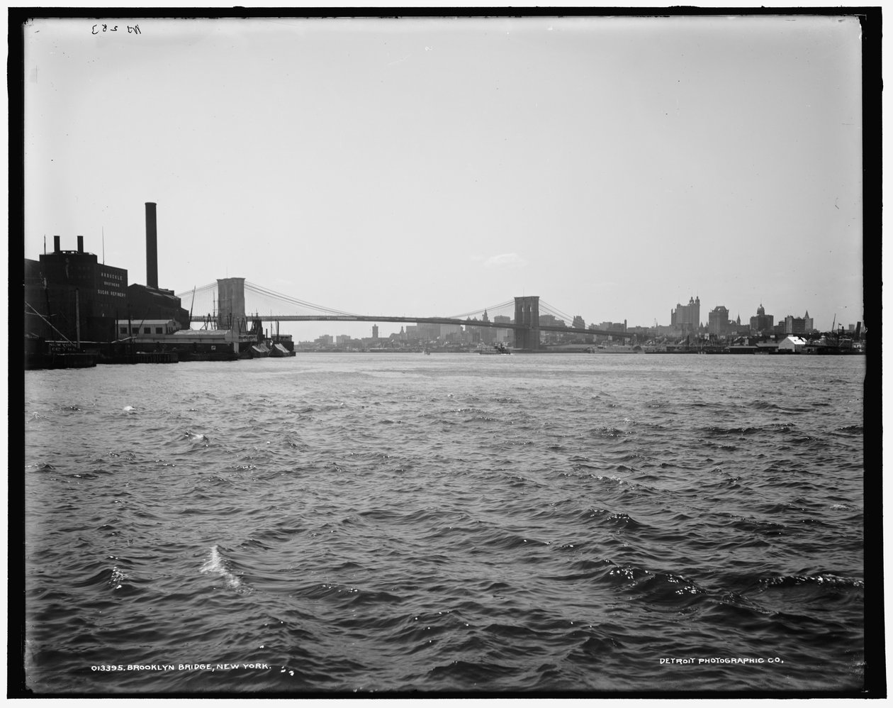 Brooklyn Bridge, New York, kolem roku 1900 od William Henry Jackson