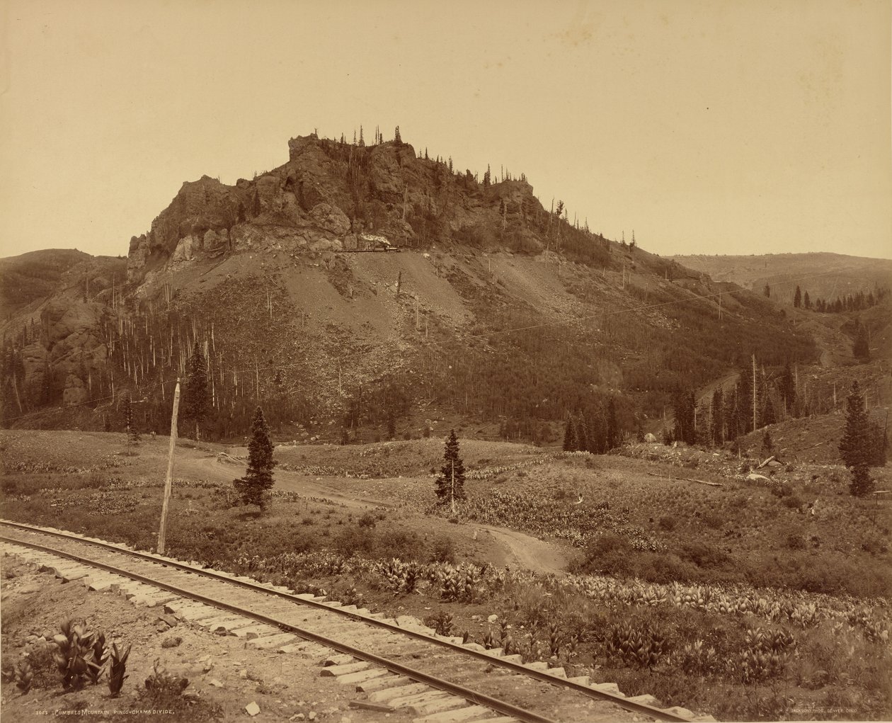 Hora Cumbres, rozvodí Pinos-Chama od William Henry Jackson