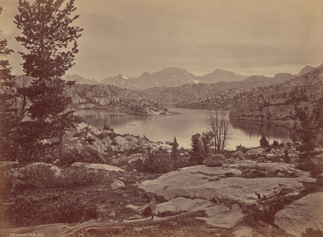 Fremontův vrchol v soutěsce Wind River, Wyoming od William Henry Jackson