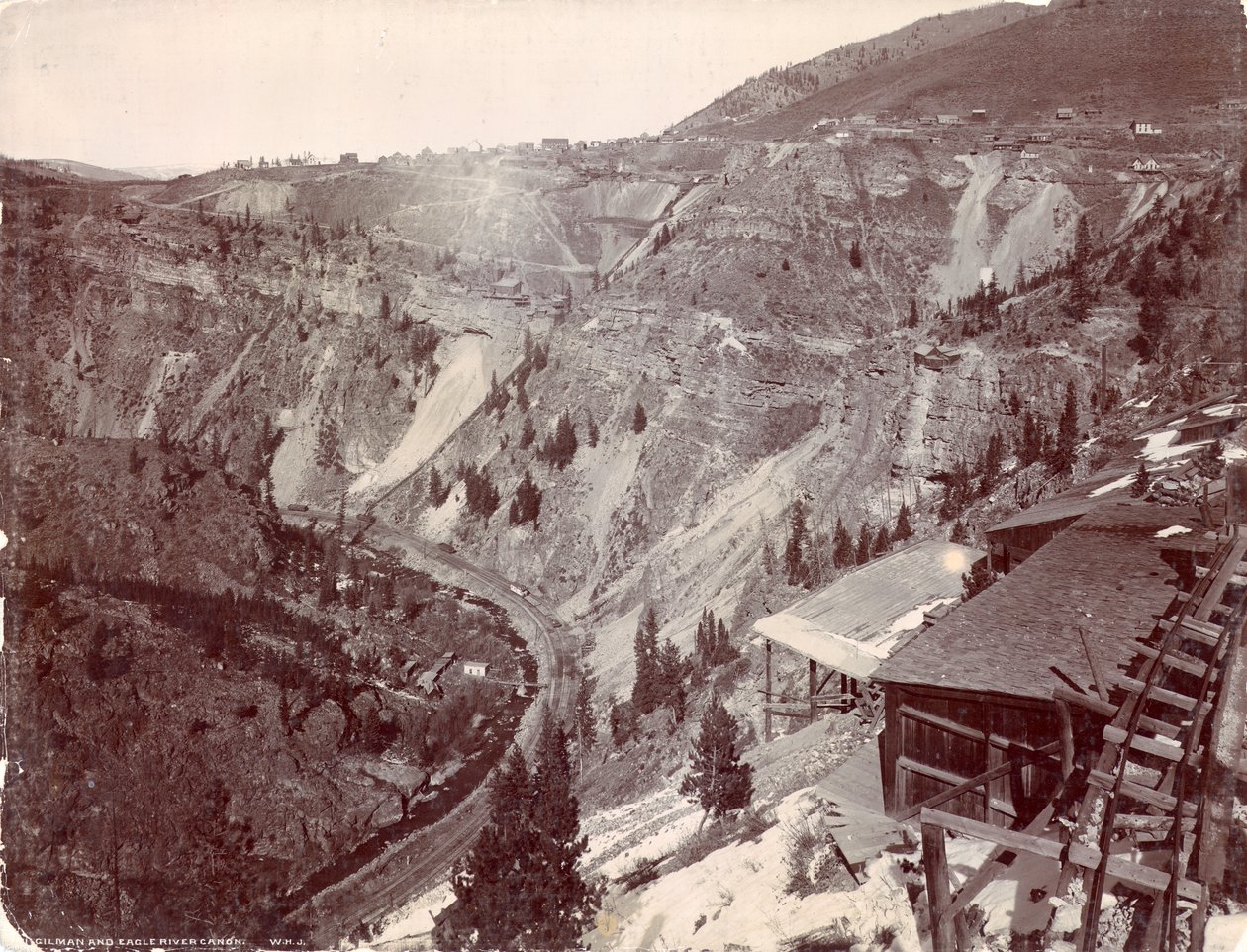 Gilman and Eagle River Canyon, kolem 1880-90 od William Henry Jackson