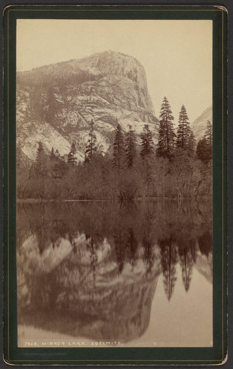 Zrcadlové jezero. Yosemity. od William Henry Jackson