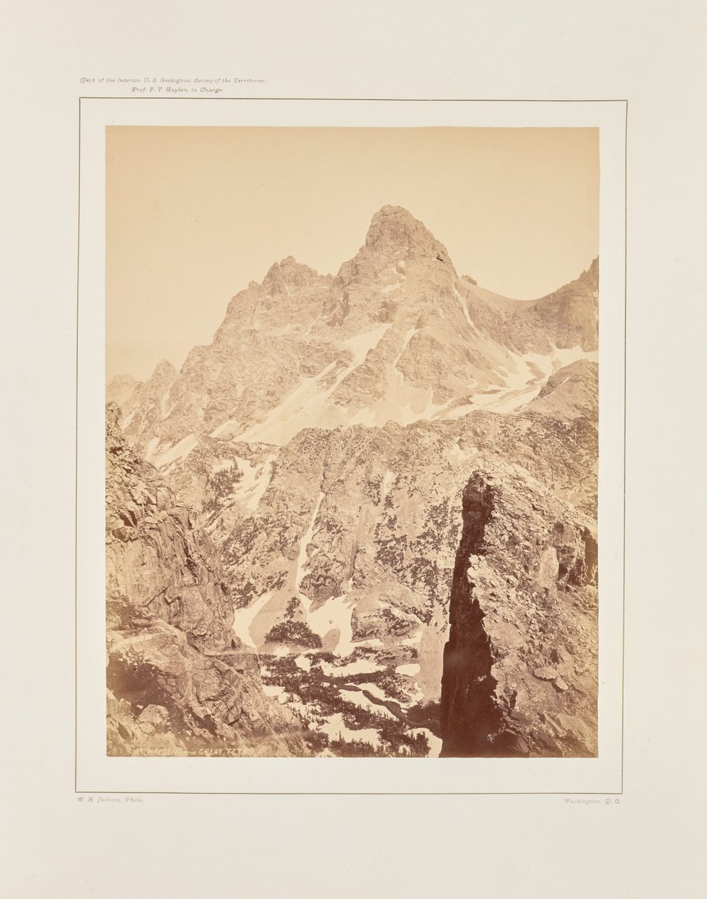 Hora Hayden nebo Velký Teton od William Henry Jackson