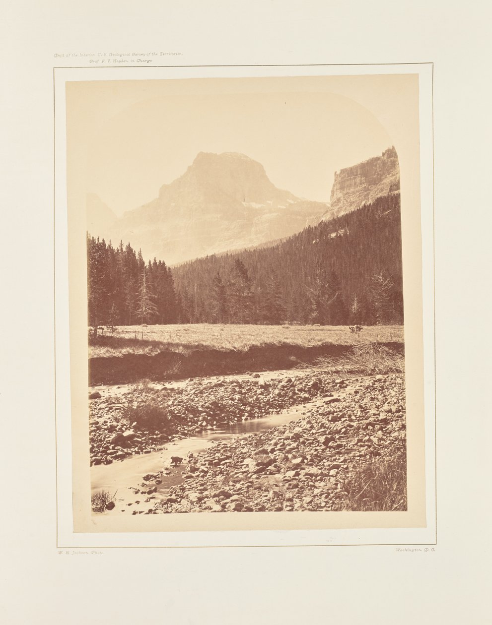 Palace Butte, poblíž Mount Blackmore od William Henry Jackson