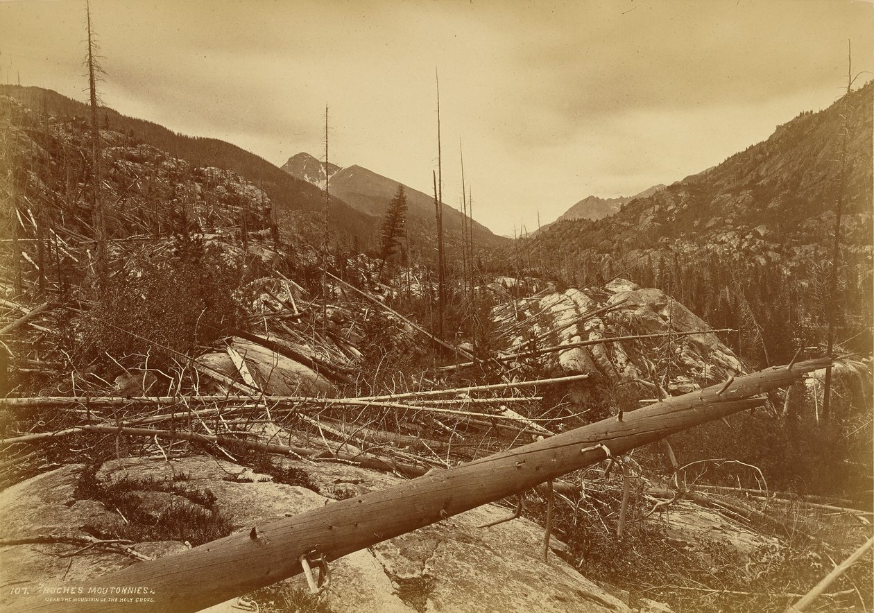 „Roches Moutonnées“ poblíž Hory Svatého kříže od William Henry Jackson
