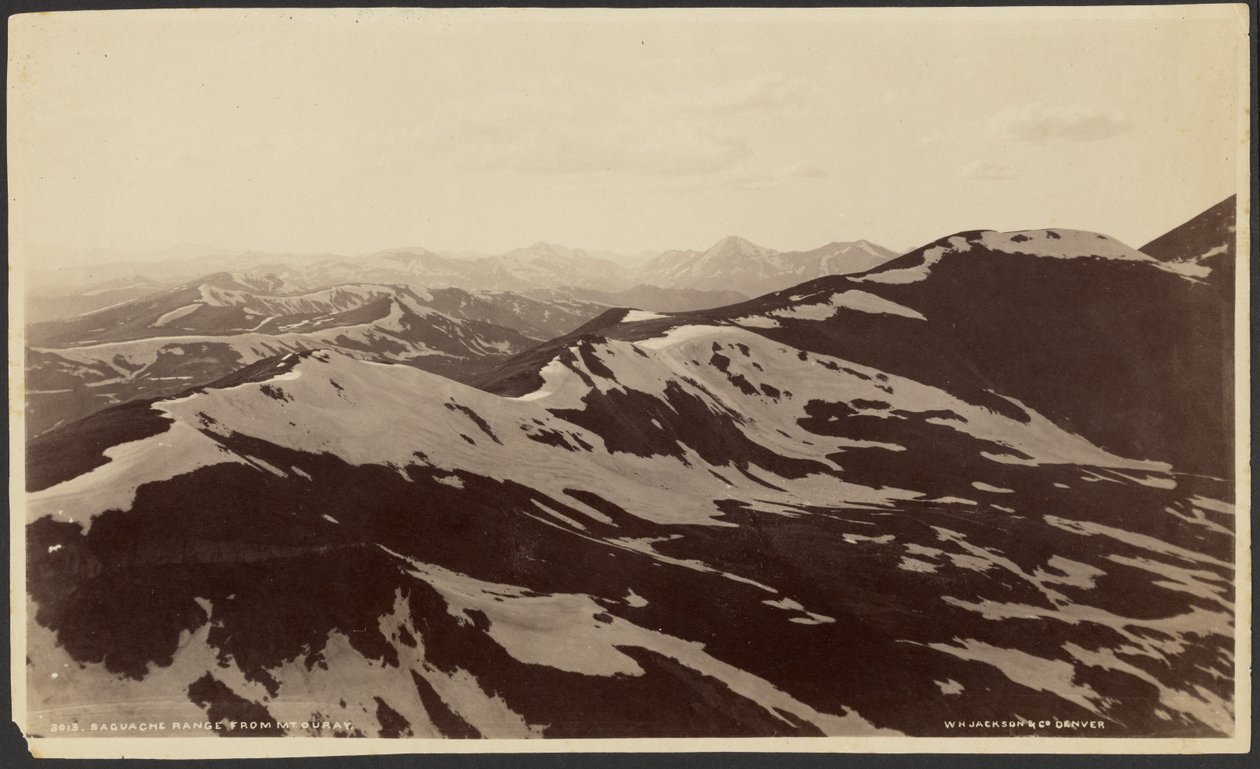 Pohoří Saguache z Mount Ouray od William Henry Jackson