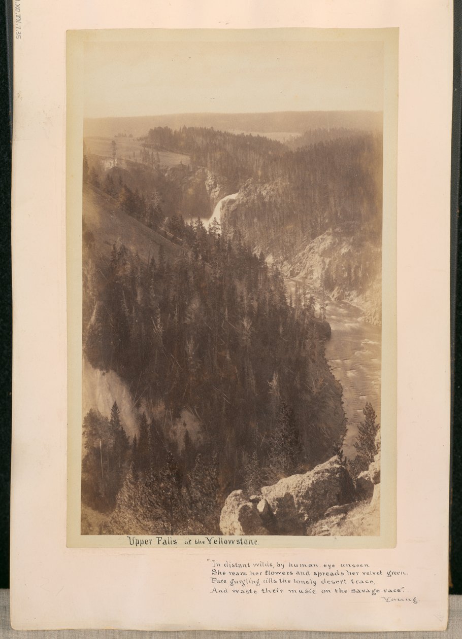 Horní vodopády Yellowstonu od William Henry Jackson