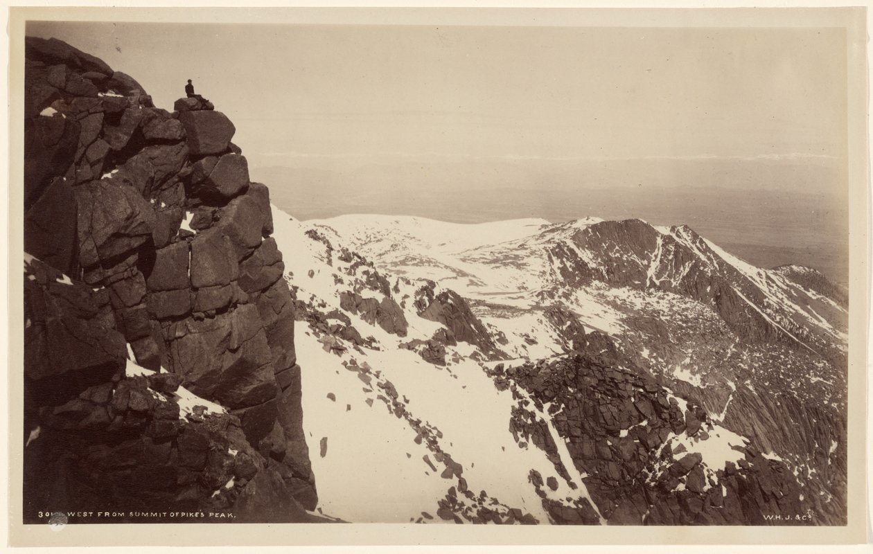 Na západ od vrcholu Pikes Peak od William Henry Jackson