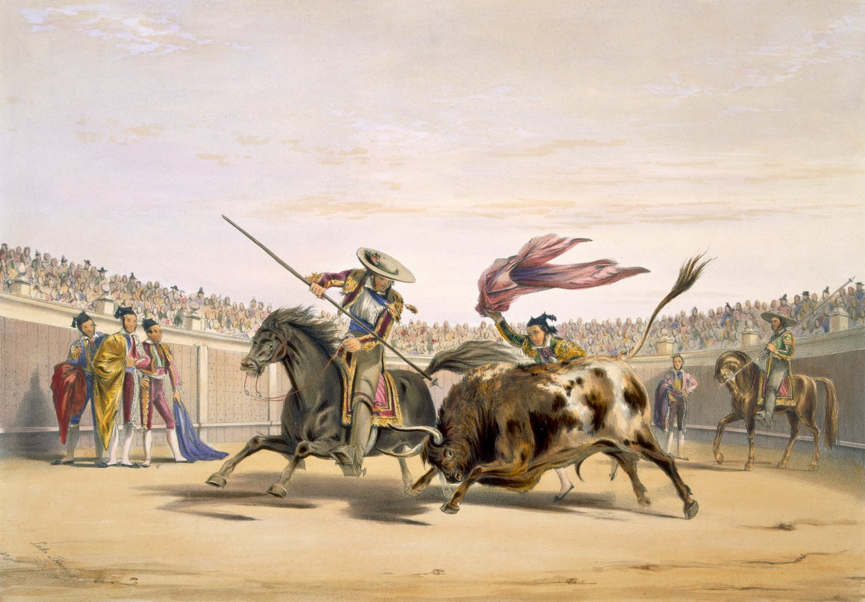 Býk sleduje poplatek, 1865 od William Henry Lake Price