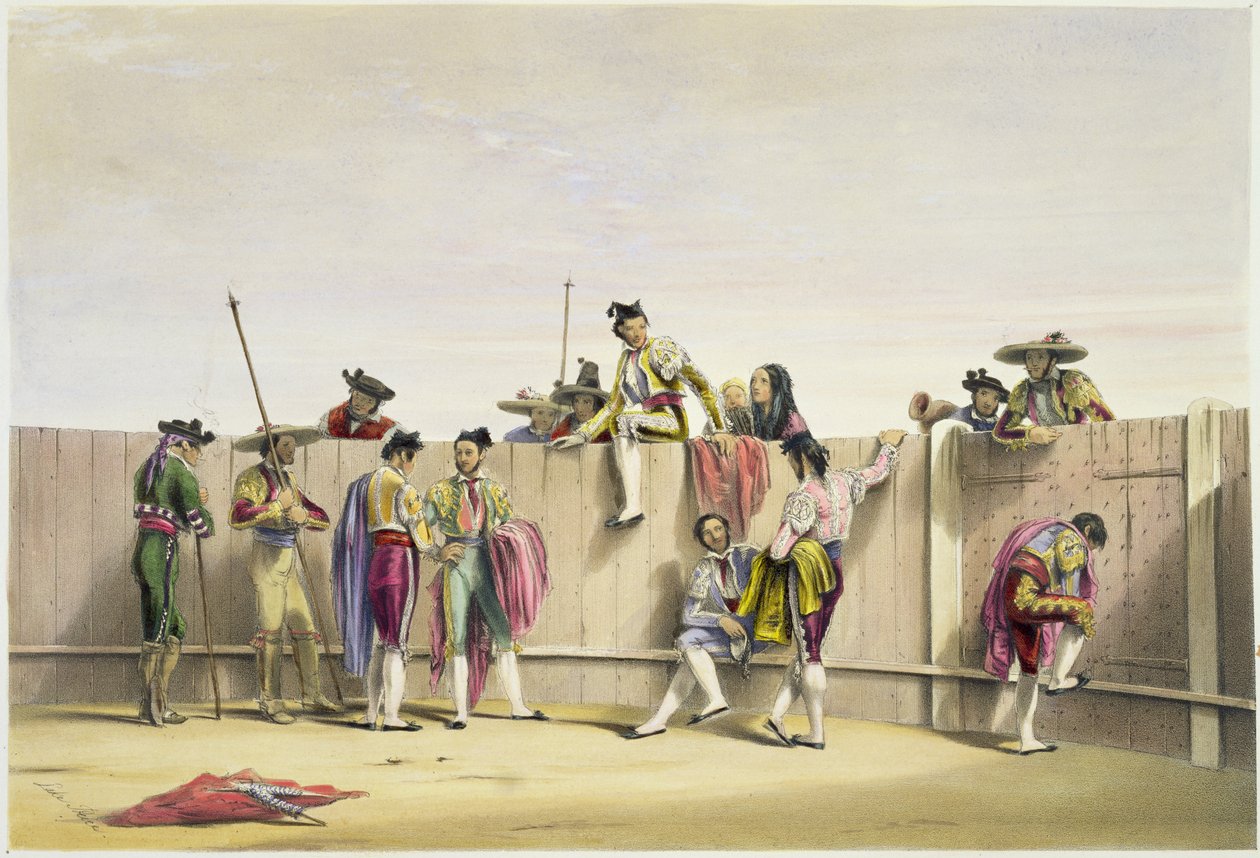 Toreros Reposing between the Bulls, 1865 od William Henry Lake Price