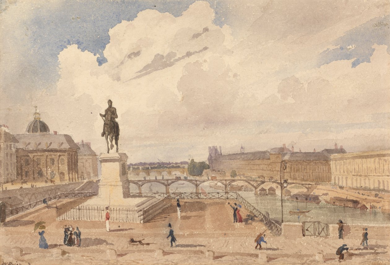 Pohled z Pont Neuf od William Henry Lake Price