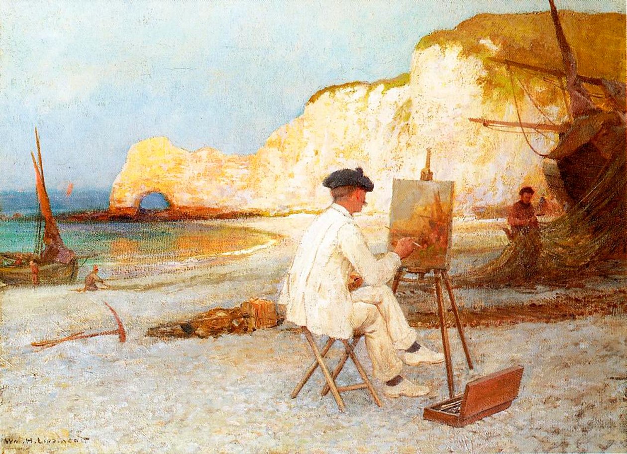 Malíř u moře, kolem roku 1885 od William Henry Lippincott