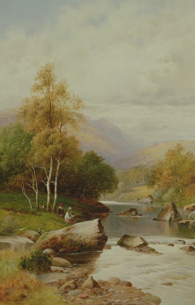 Klidné místo v údolí Festiniog, Wales, 1909 od William Henry Mander