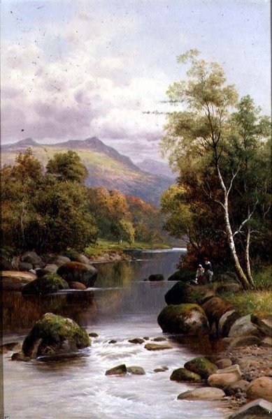 Večer na Glaslynu v severním Walesu od William Henry Mander
