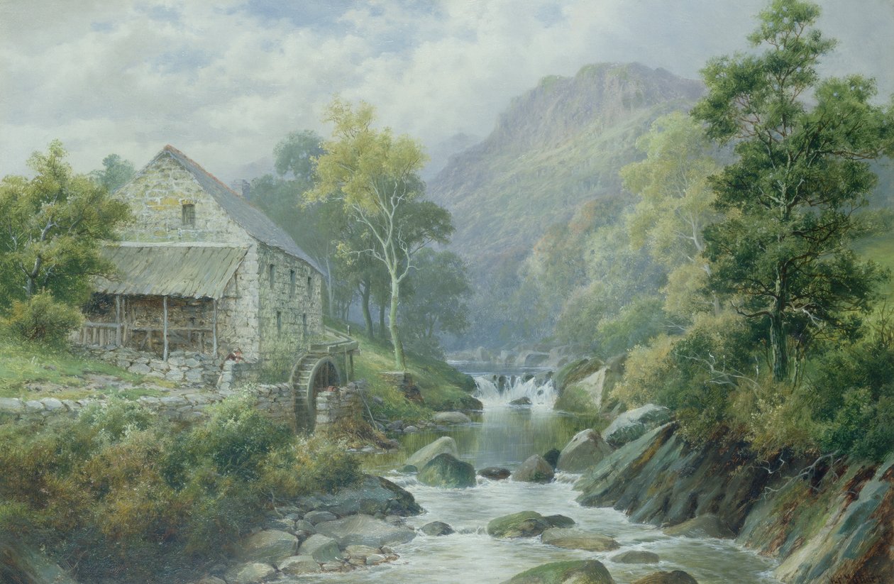 Old Disused Mill, Dolgelly (pár 77867) od William Henry Mander