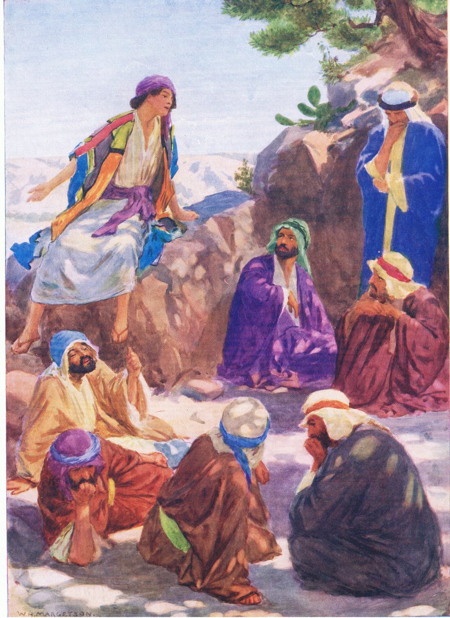 Joseph vyprávěl svůj sen z knihy The Bible Picture Book vydané Thomasem Nelsonem kolem roku 1950 od William Henry Margetson