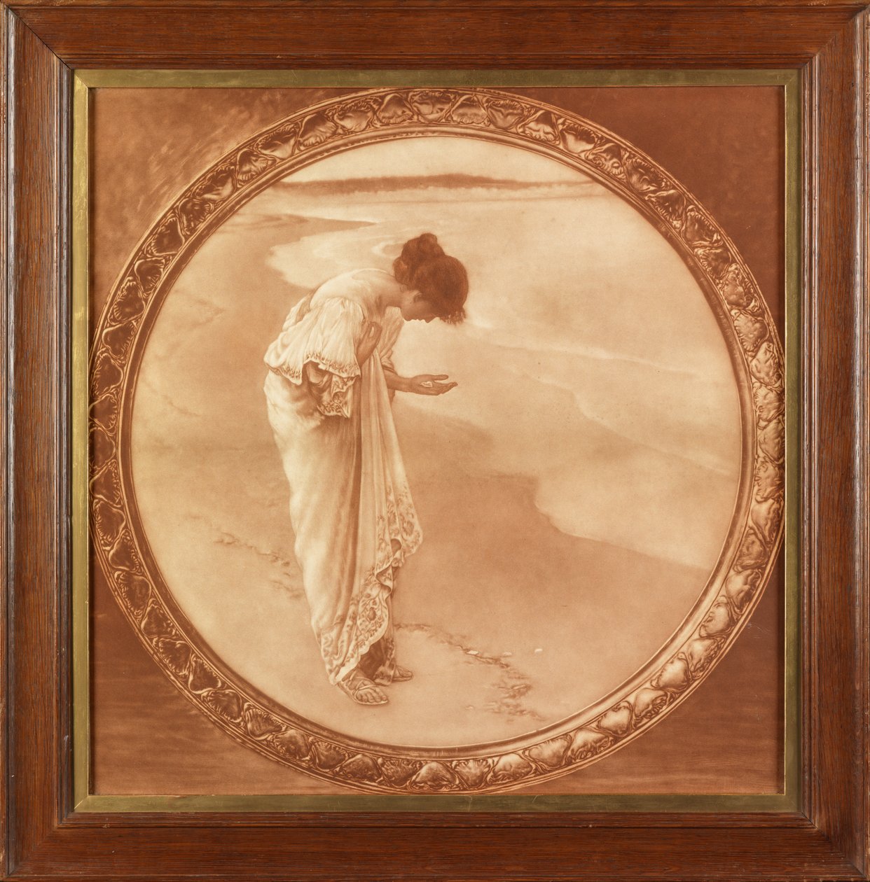 Moře má své perly (fotografická reprodukce vytištěná v sépii) od William Henry Margetson