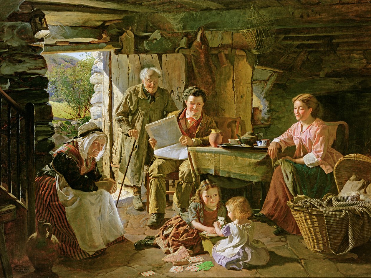 Interiér chaty od William Henry Midwood