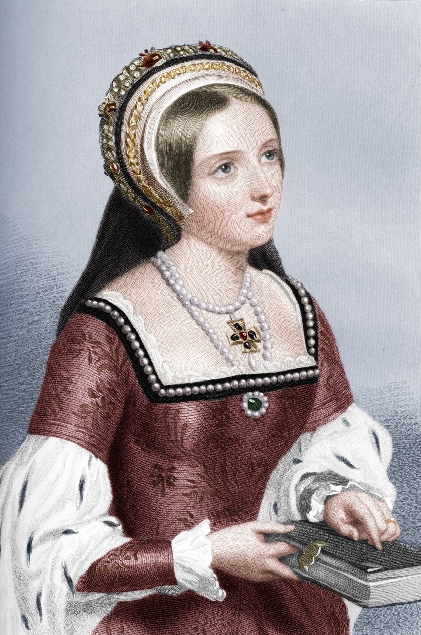 Catherine Parr 1512-1548, šestá manželka krále Jindřicha VIII., 1851 od William Henry Mote