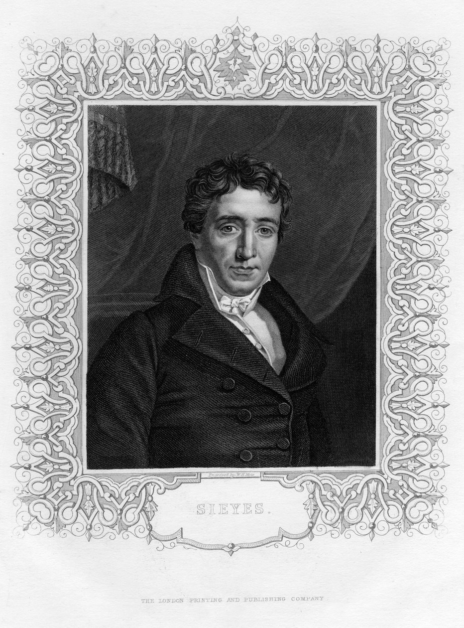 Emmanuel Joseph Sieyès 1748-1836, francouzský opat a státník, 19. století. od William Henry Mote