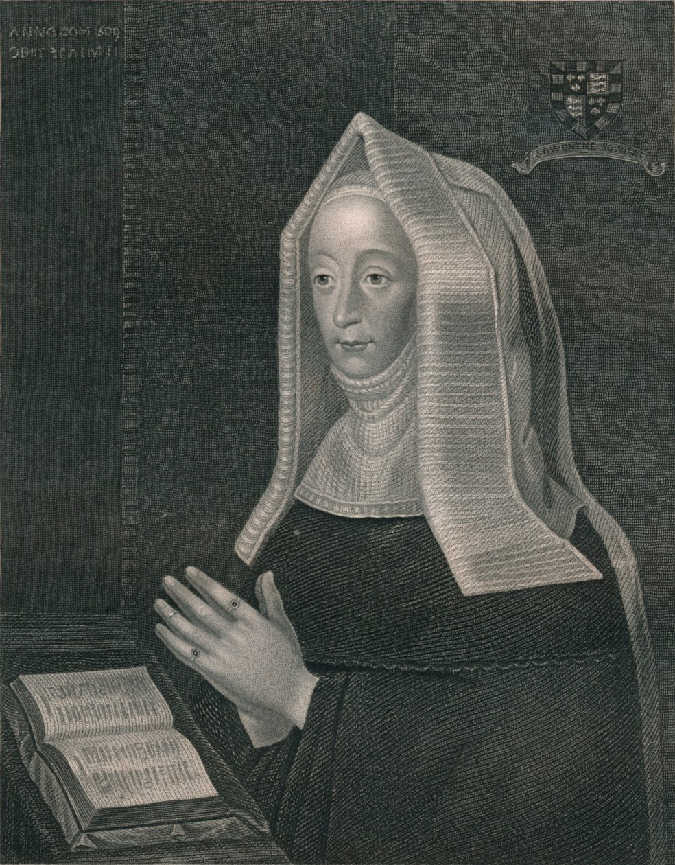 Markéta z Lancasteru. Matka Jindřicha VII. Ze sbírky The Right Honorable The Earl of od William Henry Mote