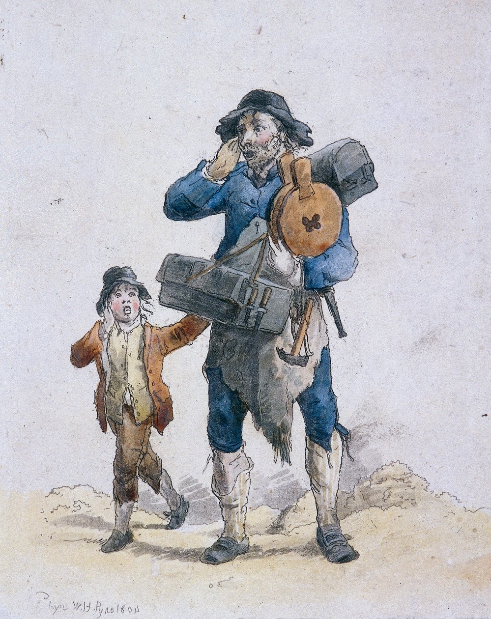 Drotář a dítě, Provinční postavy, 1804 od William Henry Pyne