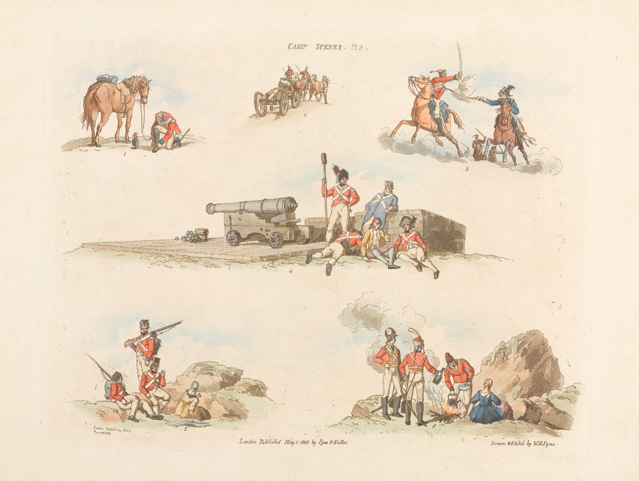 ?Táborové scény?, 1803 od William Henry Pyne