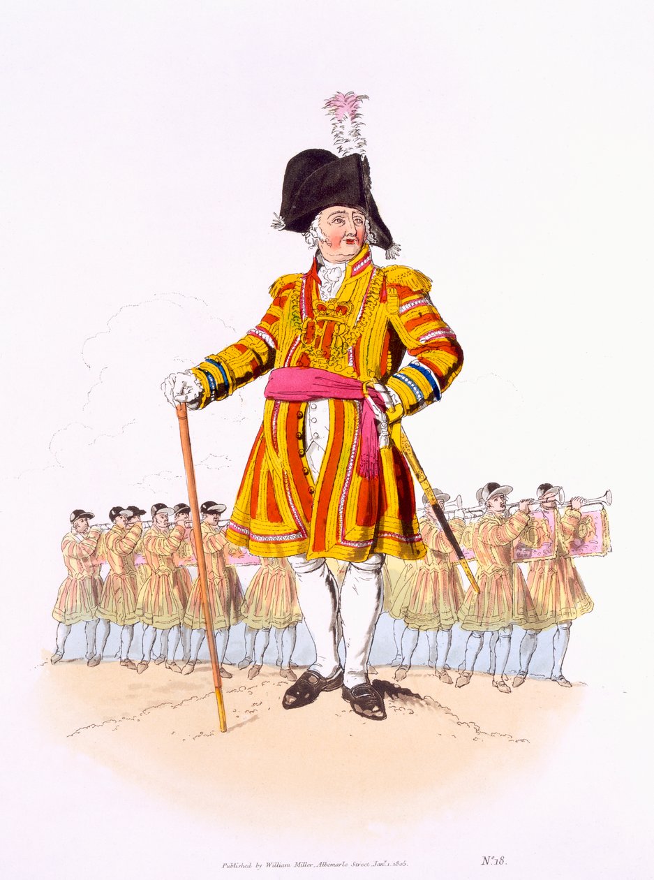 Lord Mayor, z ‚Costume of Great Britain‘, publikoval William Miller, 1805 od William Henry Pyne