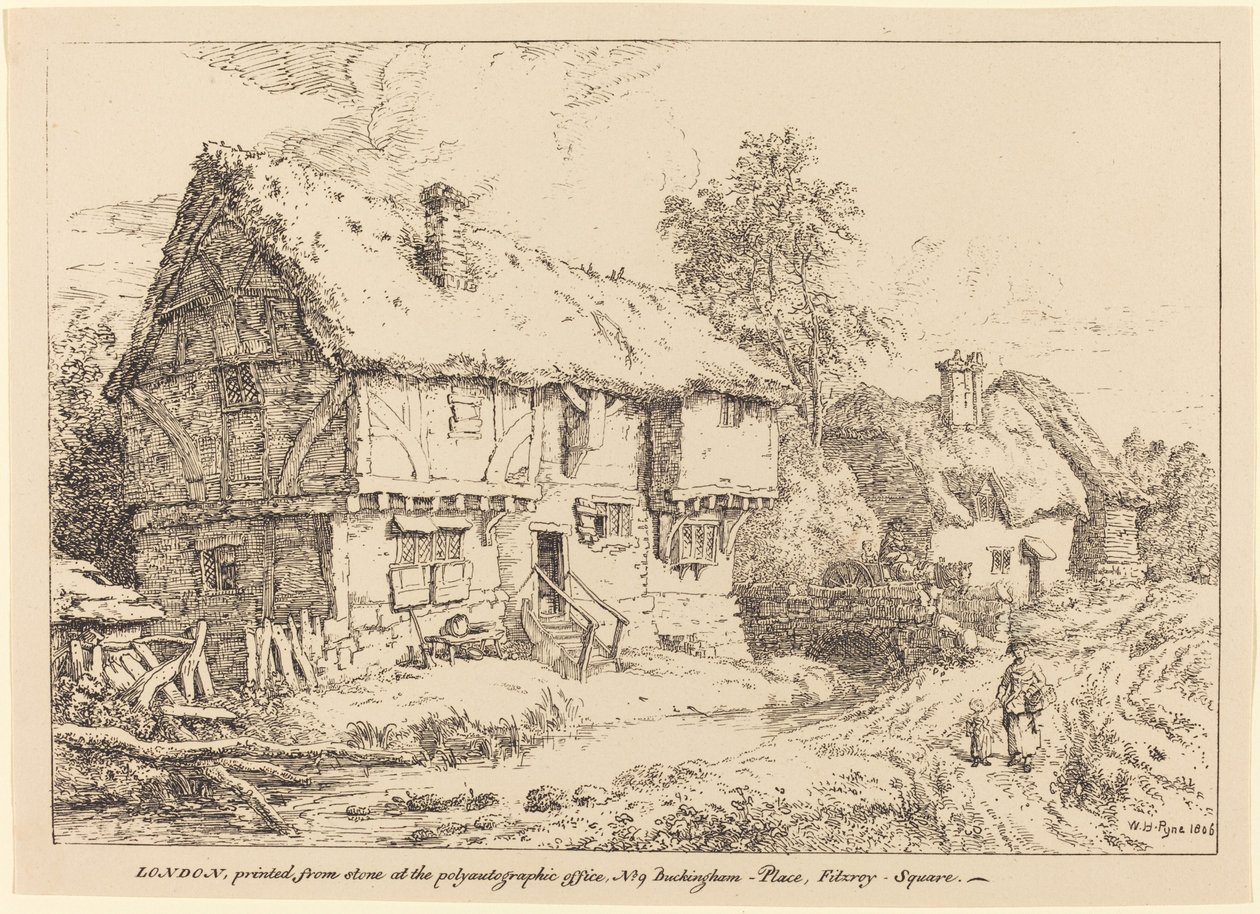 Staré chalupy od William Henry Pyne