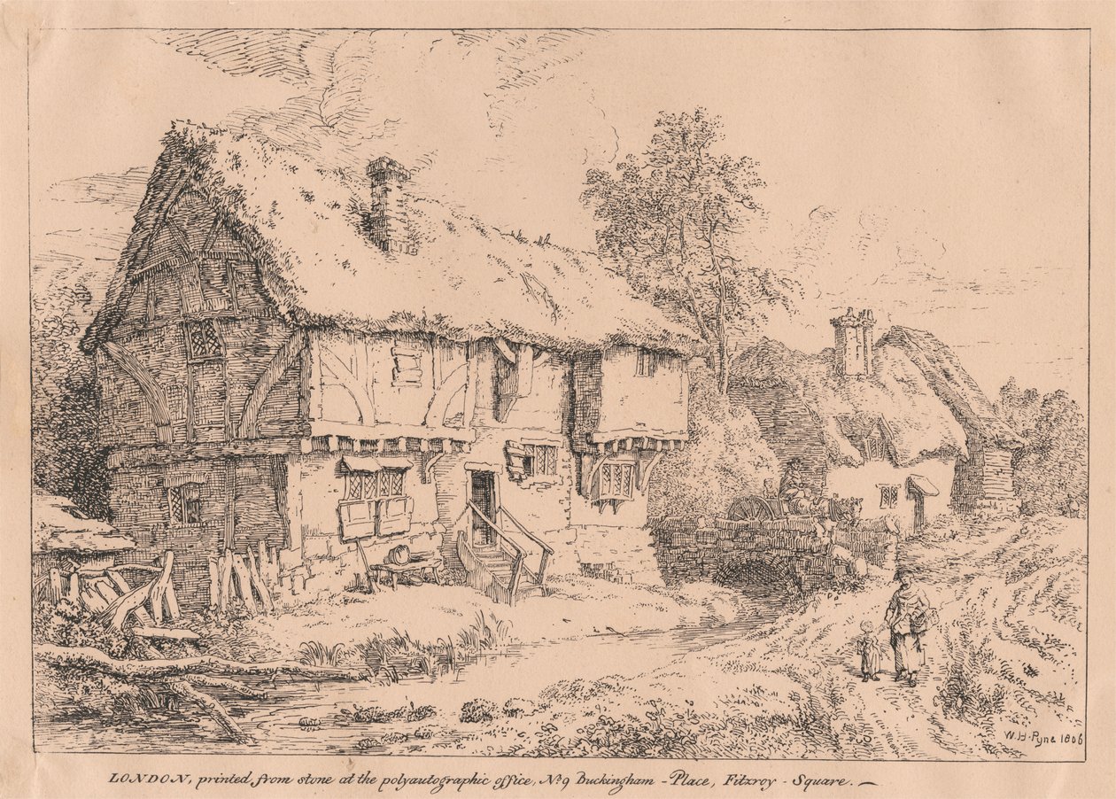 Staré chalupy od William Henry Pyne