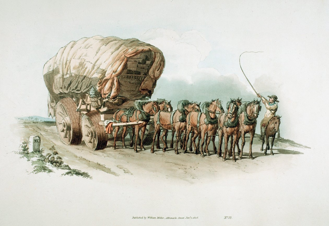 Jevištní vůz, 1805 od William Henry Pyne