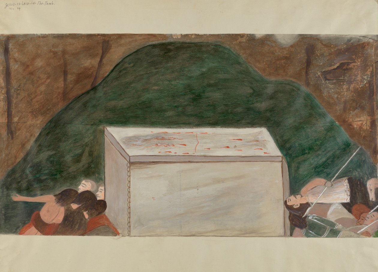 Křížová cesta č. 14: Ježíš je položen do hrobu, c. 1936. od William Herbert